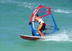 windsurfing